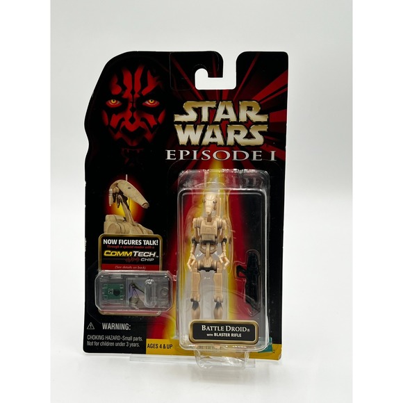 Hasbro Other - Star Wars Episode I Battle Droid CommTech 1998 Vintage Hasbro 3.75"